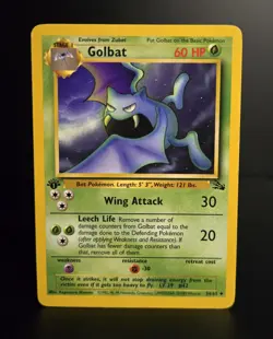 Pokemon TCG - GOLBAT - 1ST EDITION - 34/62 - FOSSIL (1999) - WOTC - MP/LP - Image 1