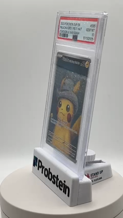 2023 Pokemon TCG SVP En Pokemon X Van Gogh #085 Pikachu Grey Felt Hat PSA 10 - Image 2