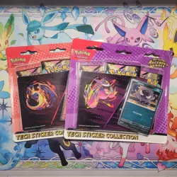 LOT OF 2 Pokemon TCG Ascended Heroes Tech Sticker Collection 3 Pack Blister - Image 1