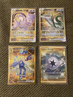 Pokemon TCG Holo Lot - Mewtwo VSTAR, Serperior VSTAR, Quaquaval ex, Capture Ene. - Image 1