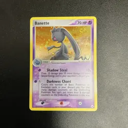 2004 Pokemon EX Hidden Legends #1/101 Banette Holo - Image 1