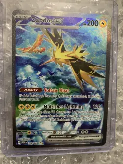 Pokemon TCG Zapdos EX 202/165 Scarlet & Violet 151 Mint/NM Condition - Image 1