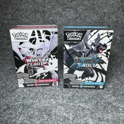 2 Pokemon TCG Black Bolt & White Flare Booster Bundle Lot of 2 NEW SEALED - Image 1
