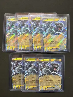 Zekrom EX 034/086 Holo - LOT OF 7 - Black Bolt - Pokemon TCG - [NM] - Image 1