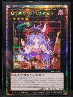 Yu-Gi-Oh Downerd Magician RA01-EN035 Quarter Century Secret Rare 1st Edition NM - Image 1