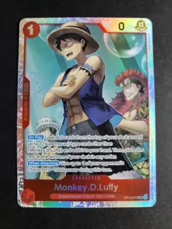 Monkey D Luffy OP14-013 SR Super Rare One Piece The Azure Sea's Seven - Image 1