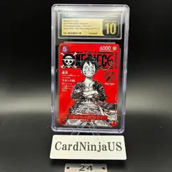 CGC PRISTINE 10 Luffy ST21-014 One Piece Magazine Weekly Shonen Jump Promo 24 - Image 1