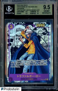 2023 One Piece Awakening of The New Era JPN Trafalagar Law #069 BGS 9.5 GEM MINT - Image 1