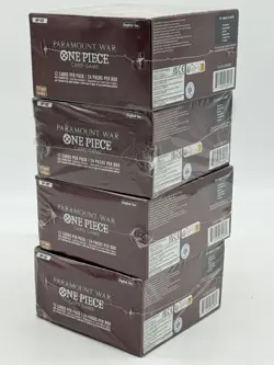Lot of (4) One Piece English OP-02 Paramount War Booster Boxes Sealed - Image 3