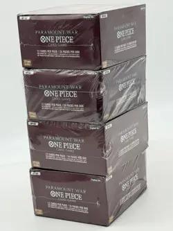 Lot of (4) One Piece English OP-02 Paramount War Booster Boxes Sealed - Image 4