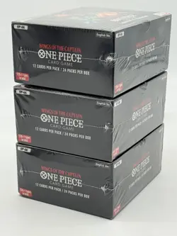 Lot of (3) One Piece English OP-06 Wings of the Captain Booster Boxes Sealed - Image 4