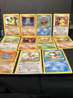 11 Vintage Pokemon TCG Lot ALL 1st Editions Rocket Base Set Jungle Fossil - Image 2