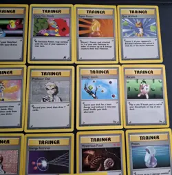 17 Pokemon TCG Vintage Trainer Lot Fossil Team Rocket Base Set Shadowless WOTC - Image 3