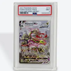 Pokemon TCG Rayquaza Vmax 218/203 Evolving Skies Alternate Art Secret PSA 9 - Image 3