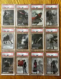 Final Fantasy TCG Complete Noir Promo Collection Sequential PSA 10 FFVII FFTCG - Image 1