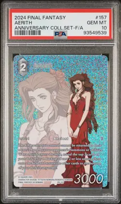 Aerith Foil Full Art Promo - PR-157 - PSA 10 - Final Fantasy TCG FFTCG - Image 1