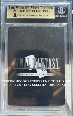 FINAL FANTASY TCG FFTCG OPUS 1 FOIL LEGEND TIDUS 1-163L BGS 10 PRISTINE PSA - Image 3