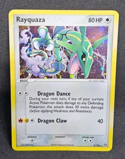 Pokemon Rayquaza EX Emerald Holo Rare Card 9/106 Near Mint Condition NM - Image 1