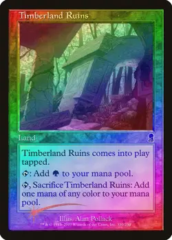 Timberland Ruins FOIL Odyssey NM Land Common MAGIC THE GATHERING CARD ABUGames - Image 1