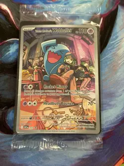 Team Rockets Wobbuffet 203 Black Star Promo Sealed Pokemon Card - Image 1