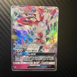 Sylveon GX 92/145 Ultra Rare Holo Guardians Rising LP Pokemon Card TCG - Image 1