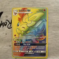 Pokemon Sylveon GX Holo Card 158/145 Secret Rare Fairy Pokemon TCG English - Image 2