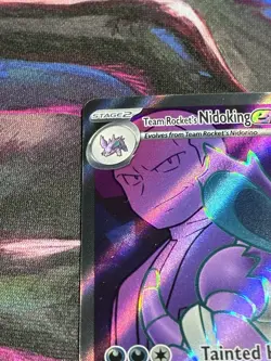 Team Rocket's Nidoking ex 216/182 Sv10: Destined Rivals Holo Pokemon Card - Image 2
