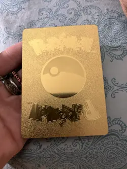 Pokemon Mew V Gold Foil Fan Art Collector Card - 180 HP - Image 2