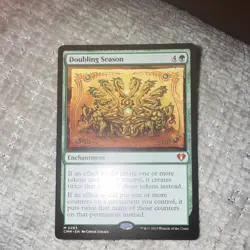 Magic: The Gathering Doubling Season Enchantment Green Commander Masters 283 - Image 1