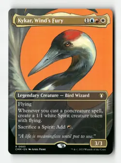Kykar, Wind's Fury (Borderless) - Commander Masters (CMM) - Image 1