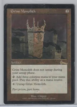 MTG Grim Monolith Urza's Legacy MP-HP - Image 1