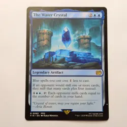 Wizards The Water Crystal Final Fantasy FFIII Artifact Rare Blue 0085 Non Foil - Image 1