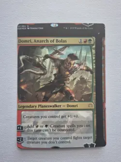 Domri, Anarch of Bolas Rare Foil War of the Spark NFC Miscut MTG - Image 1