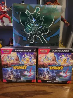Pokemon TCG Twilight Masquerade ETB And Surging Sparks Booster Bundle Lot - Image 1