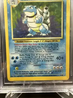 Pokemon Blastoise 002/102 Base Set Holo , BGS 6.5 With Subgrades - Image 3