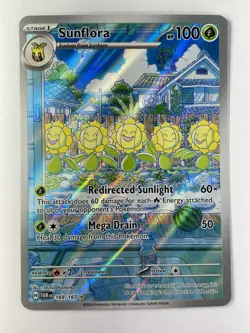 Pokemon: Sunflora Illustration Rare IR Full Art Holo 169/167 (Near Mint) - Image 1