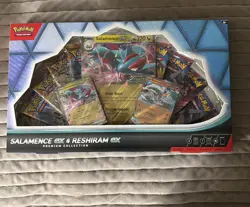 **FREE SHIPPING** Pokemon Salamence ex & Reshiram ex Premium Collection Sealed - Image 1