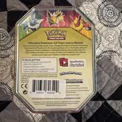 Pokemon TCG: Elemental Power Tin Flareon GX + 4 Packs (Sun & Moon) SEALED - Image 2