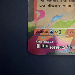 Mega Charizard X EX Pokemon TCG PFLN 013/094 Full Art Holo Rare 360 HP - Image 5