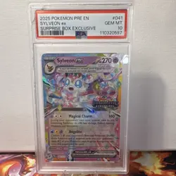 Pokemon Sylveon ex 041/131 Prismatic Evolutions Promo Holo PSA 10 - Image 1