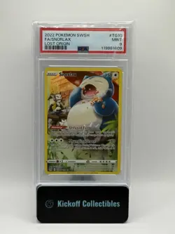 SNORLAX 2022 POKEMON TRAINER GALLERY LOST ORIGIN RARE TG10/TG30 PSA 9 - Image 1