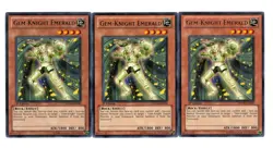 Yugioh- 3X Gem-Knight Emerald - Rare - 1st Edition - PHSW-EN096 - Near Mint - Image 1