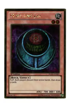 Yugioh- 1X Morphing Jar - Gold Rare - 1st Edition - PGLD-EN081 - Light Play - Image 1