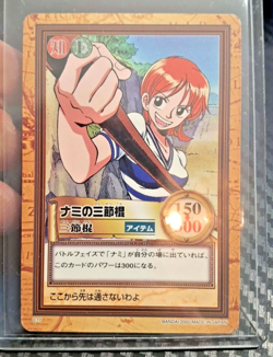 BANDAI One Piece Hyper Battle NAMI SCARCE C77 EARLY CARD VINTAGE LUFFY CREW - Image 1