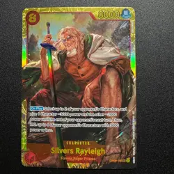 Silvers Rayleigh SEC OP08-118 - One Piece TCG English Card Near-Mint Secret Rare - Image 1