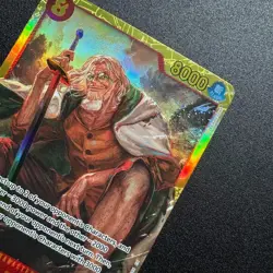 Silvers Rayleigh SEC OP08-118 - One Piece TCG English Card Near-Mint Secret Rare - Image 3