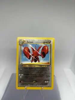 Pokemon TCG Scizor 29/75 Neo Discovery Unlimited Non-Holo Rare LP Condition - Image 1