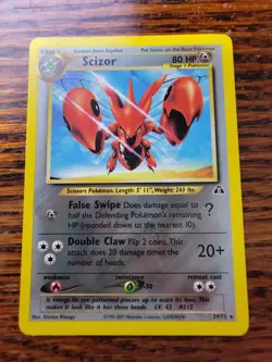 MP! Scizor 29/75 Neo Discovery Non-Holo Pokemon Card - Image 1