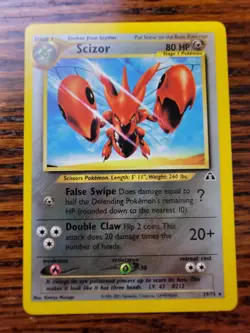 LP Scizor 29/75 Neo Discovery Non-Holo Pokemon Card - Image 1