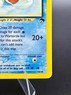 Pokemon TCG Wartortle 15/18 Southern Islands Promo Rare Card - Image 4